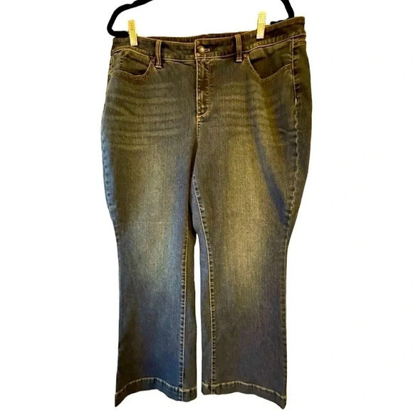 TALBOTS Flawless 5 Pocket Slimming Straight Jeans - Size 18 WP - Picture 1 of 8